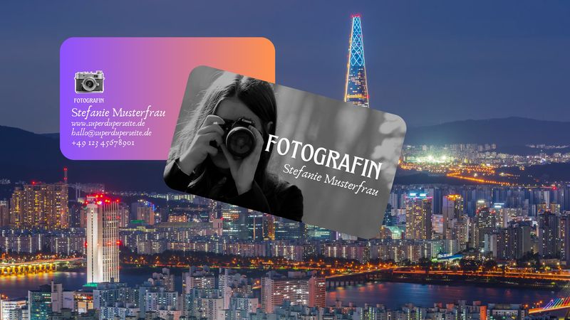 Fotografen-Design Previscard