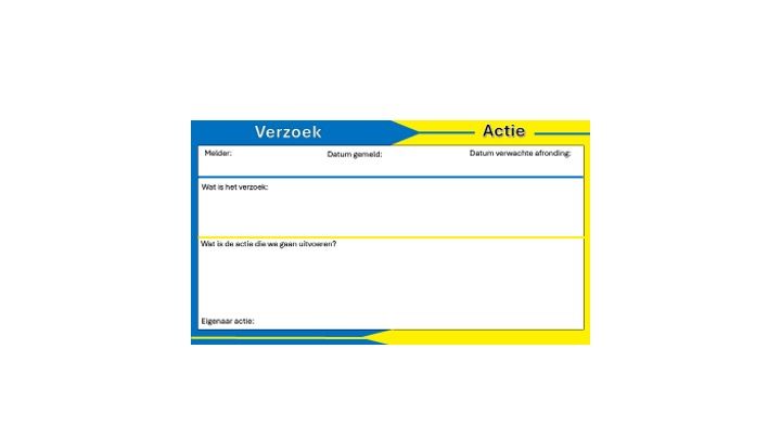 Magneetkaart Verzoek-Actie (per 5 stuks)