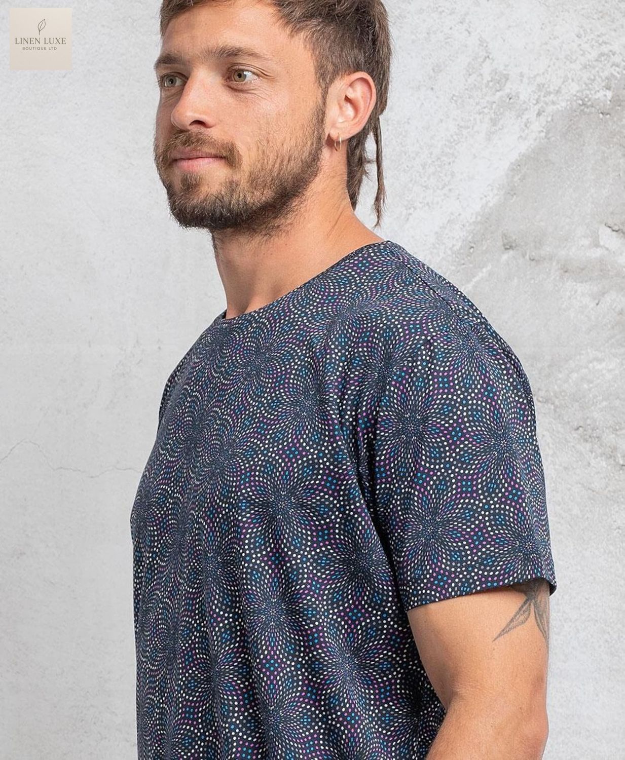 Flowry Full Print T-shirt For Men
