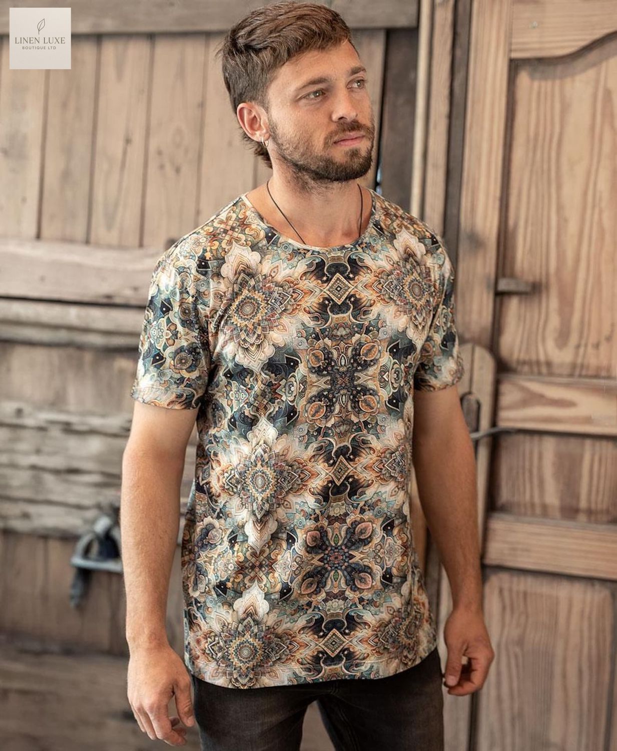 Persian Rug Print T-shirt For Men