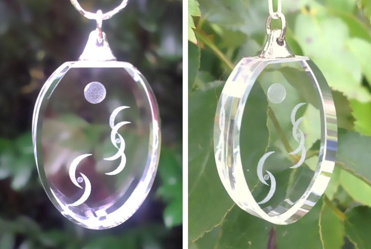 Transformations-Kristall / Anhänger (ohne Facettenschliff)