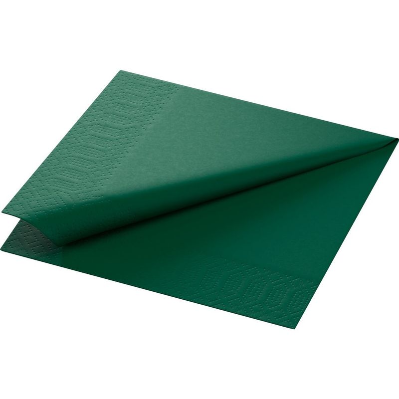 Duni Tissue Serviette jägergrün - 33 x 33 cm 1/4 Falz 3-lagig