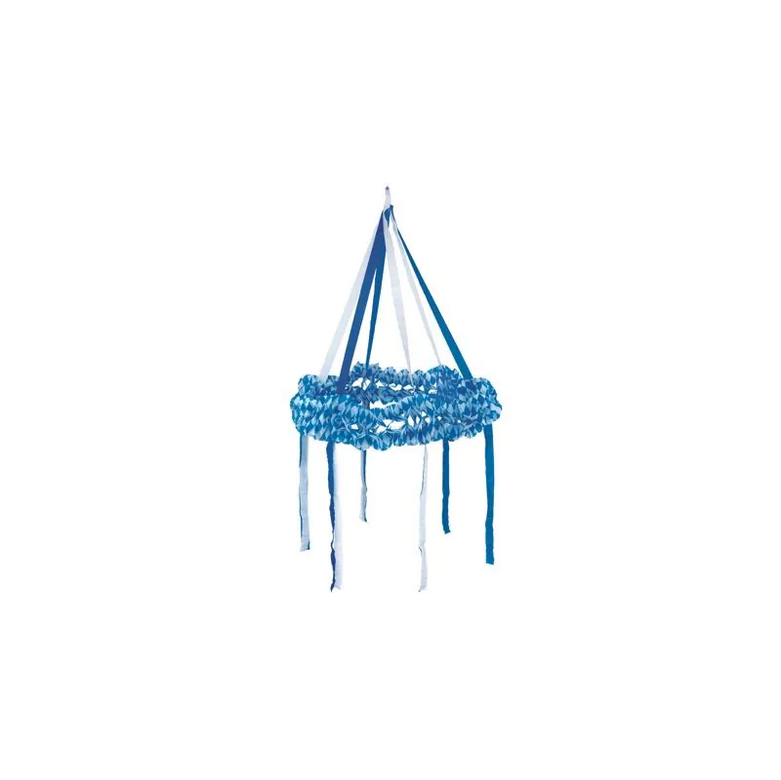 Dekokranz &quot;Bayrisch Blau&quot; – Ø 75 cm – 5er-Set – schwer entflammbar