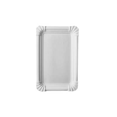 Eckiger Pappteller &quot;pure&quot; – 13 x 20 cm – nachhaltig &amp; kompostierbar