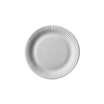 Pappteller rund &quot;pure&quot; Ø 23 cm weiss