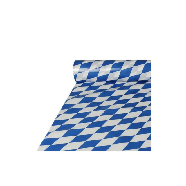 Tischdecke aus Folie, 20 m x 1 m &quot;Bayrisch Blau&quot;