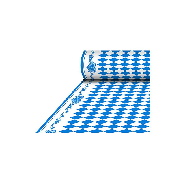Tischdecke aus Airlaid, stoffähnlich, 25 x 1,18 m &quot;Bayrisch Blau&quot;