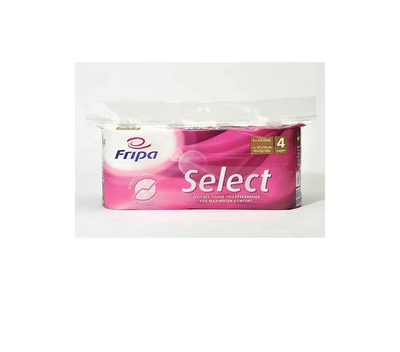 Fripa Toilettenpapier 3-lagig, &quot;Select TAE&quot; hochweiss, 180 Blatt pro Rolle