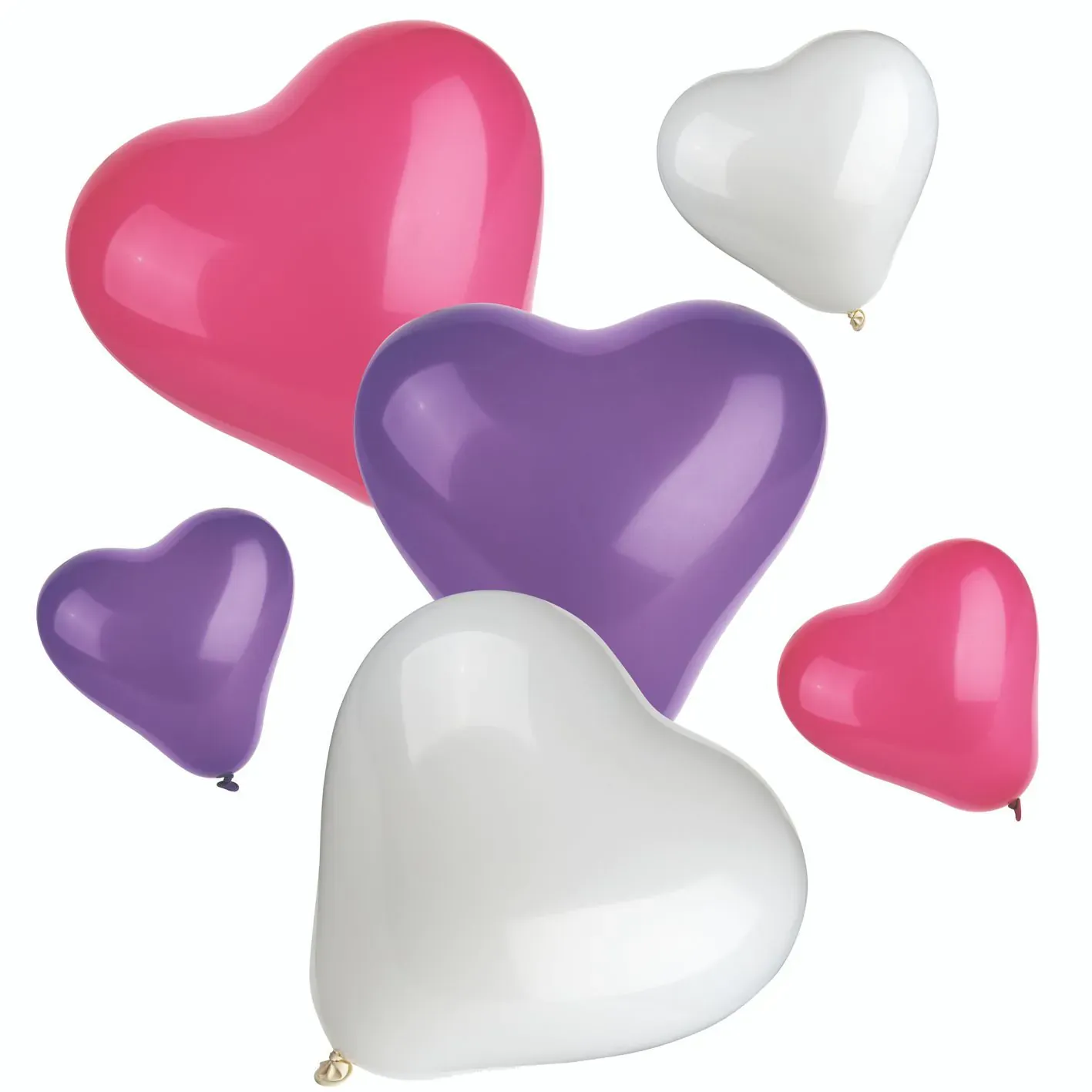 Herzluftballons, klein + mittel, farbig sortiert &quot;Heart&quot;