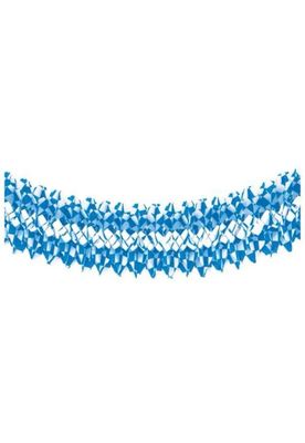 Großraumgirlande aus Papier Ø 25 cm · 10 m &quot;Bayrisch Blau&quot; schwer entflammbar
