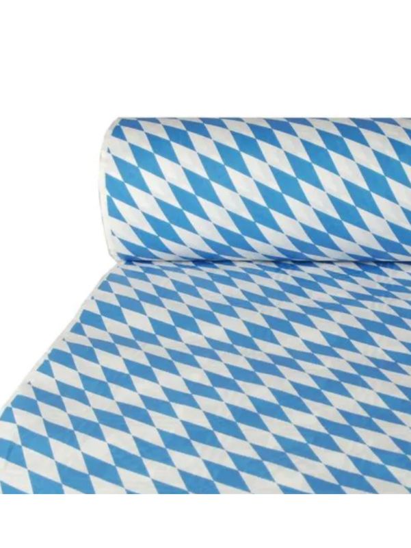Papiertischdecke mit Damastprägung 50 m x 1 m &quot;Bayrisch Blau&quot;