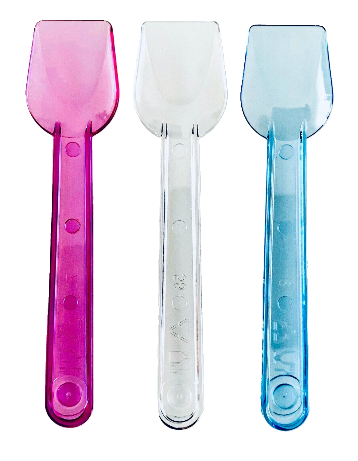 🍨 NEU Mehrweg Plastik Eisspaten bunt 1 kg Eislöffel nachhaltig 100 mm 🍨