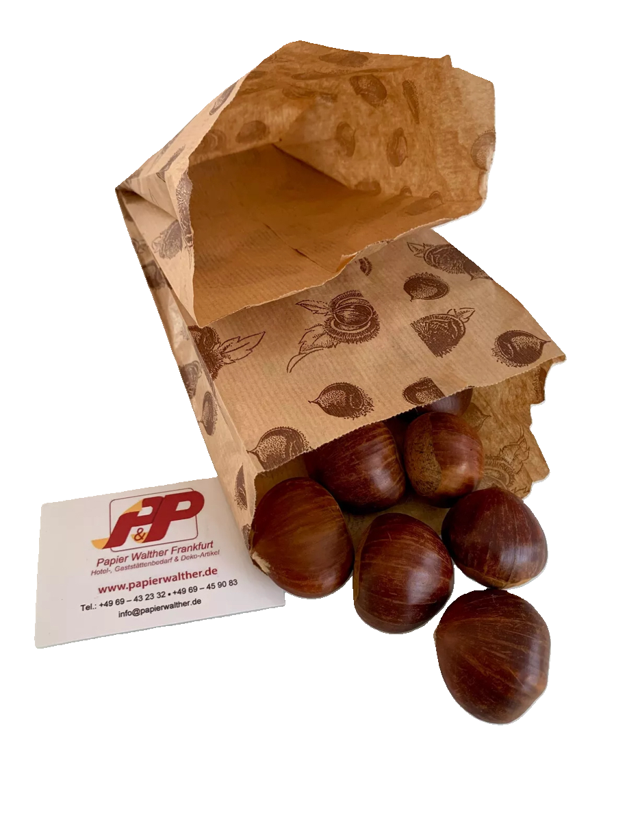 🌰 Maroni-Tüten mit Doppelfach aus Papier praktisch und umweltfreundlich 🌿