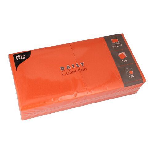Servietten &quot;DAILY Collection&quot; – Nektarine, 32 x 32 cm – FSC®-zertifiziert 🌿🍊