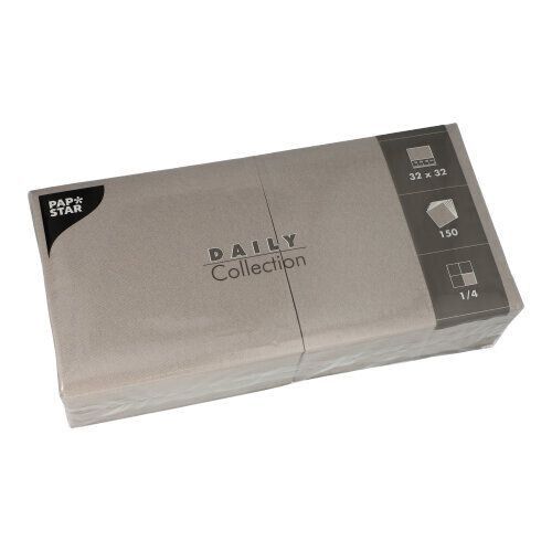 Graue Servietten DAILY Collection, 32 x 32 cm, FSC®-zertifiziert