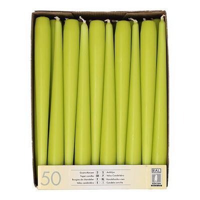 Leuchterkerzen limonengrün Spitzkerzen Ø 2,2 cm · 25 cm 100 Stück