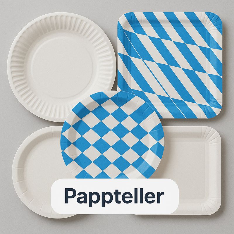 Pappteller und Pappschalen