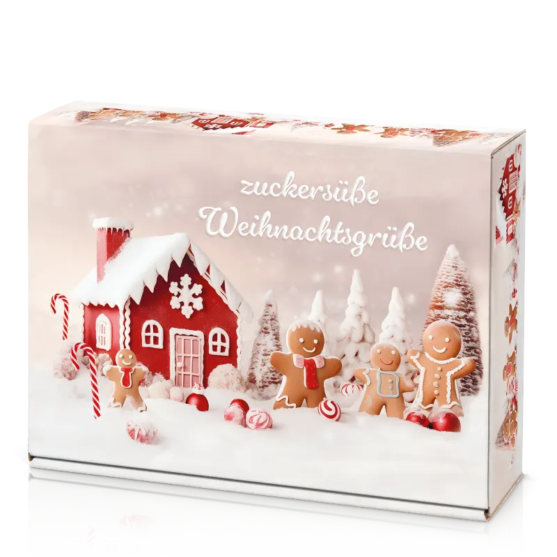 Präsentkarton &quot;Zuckersüße Weihnachtsgrüße&quot; 2er