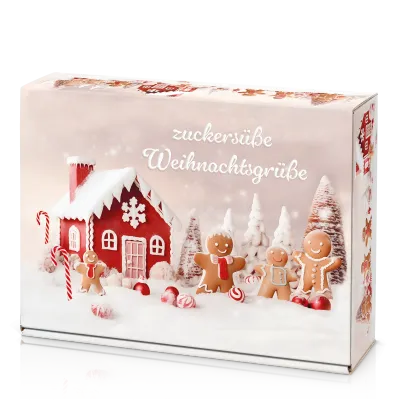 Präsentkarton &quot;Zuckersüße Weihnachtsgrüße&quot; 2er