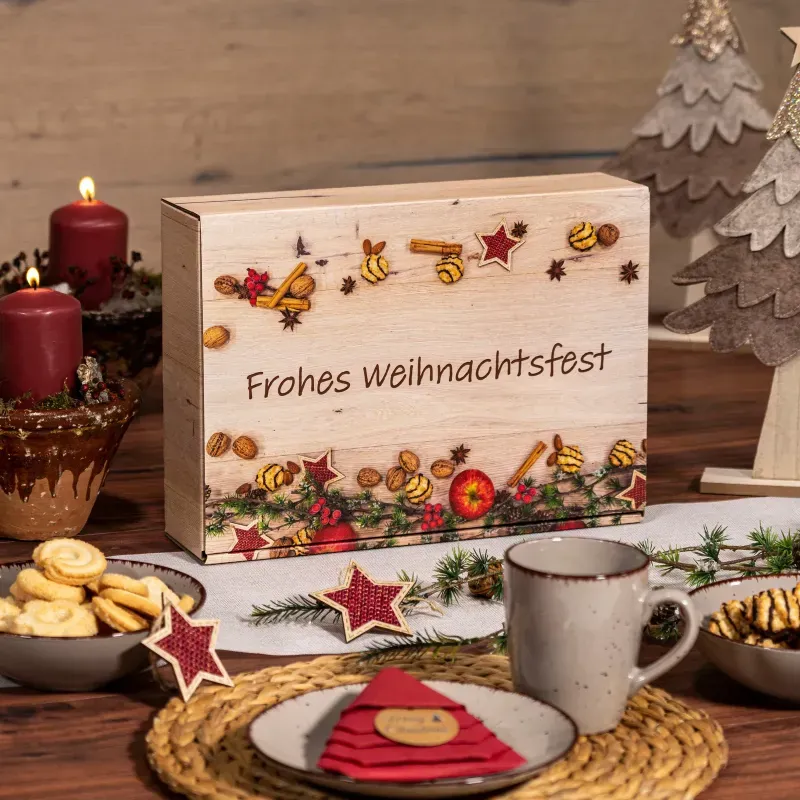 Präsentkarton &quot;Weihnachtsfest&quot; 3er