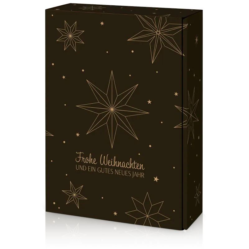 Präsentkarton &quot;Natura Weihnachtssterne&quot; 3er