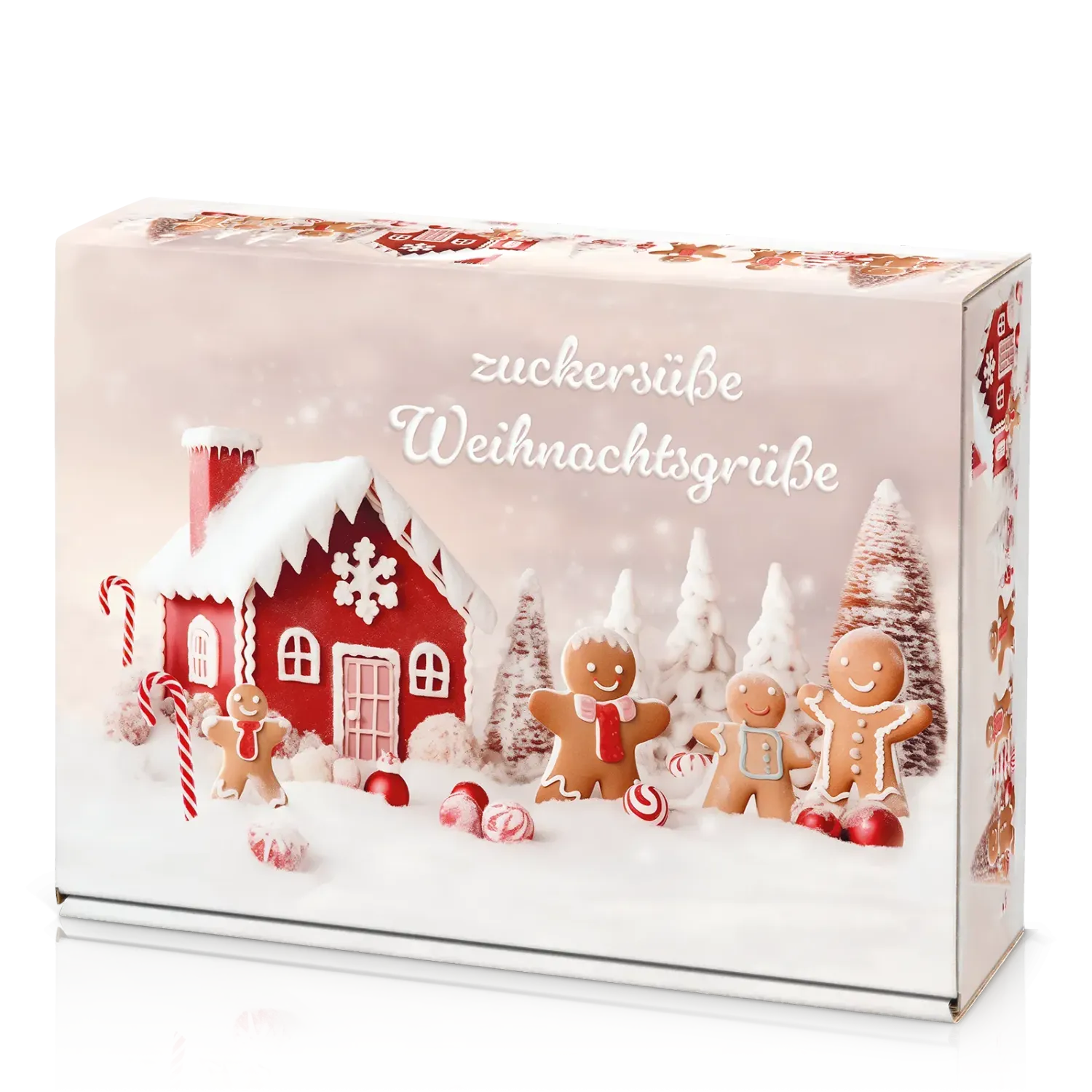 Präsentkarton &quot;Zuckersüße Weihnachtsgrüße&quot; 3er