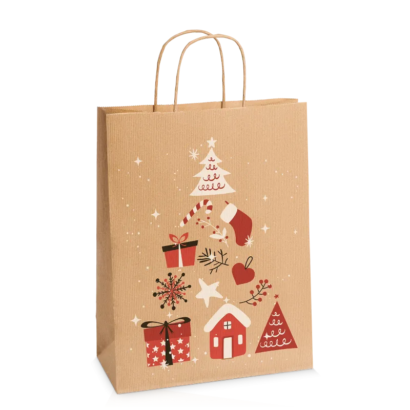 Einkaufstasche Christmas Größe L