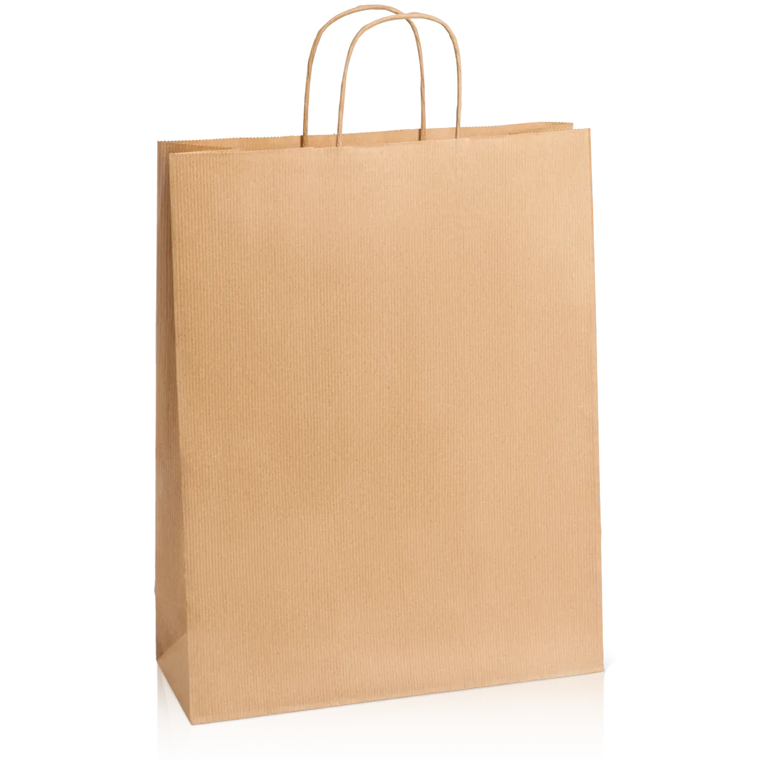 Einkaufstasche Natur -XL-, Kraftpapier gerippt