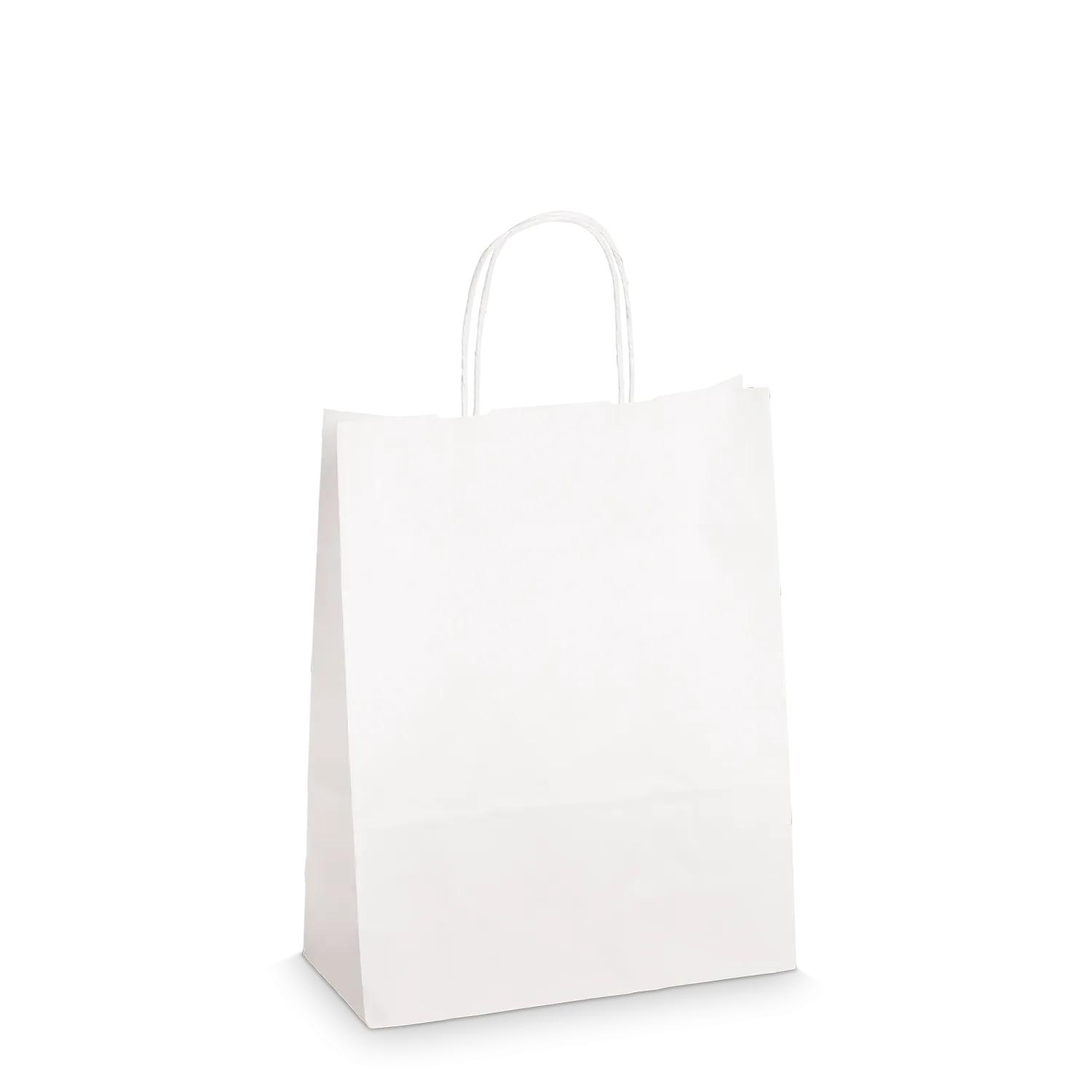 Einkaufstasche Weiß -M-, Kraftpapier
