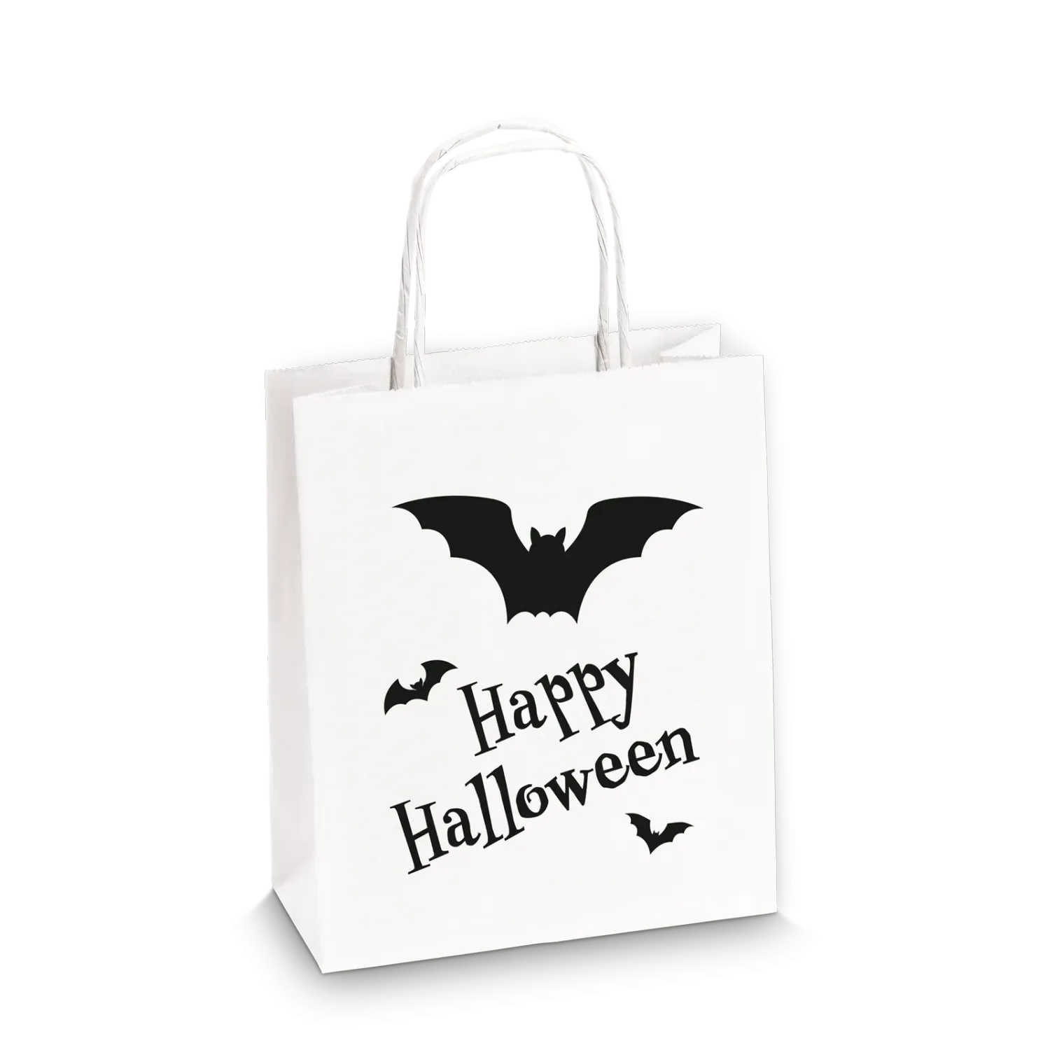 Einkaufstasche &quot;Happy Halloween&quot; -S-, Kraftpapier