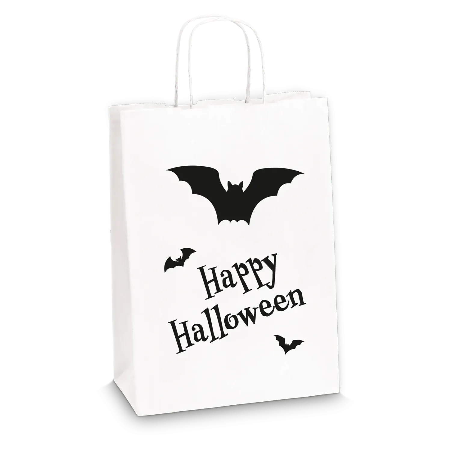 Einkaufstasche &quot;Happy Halloween&quot; -M-, Kraftpapier