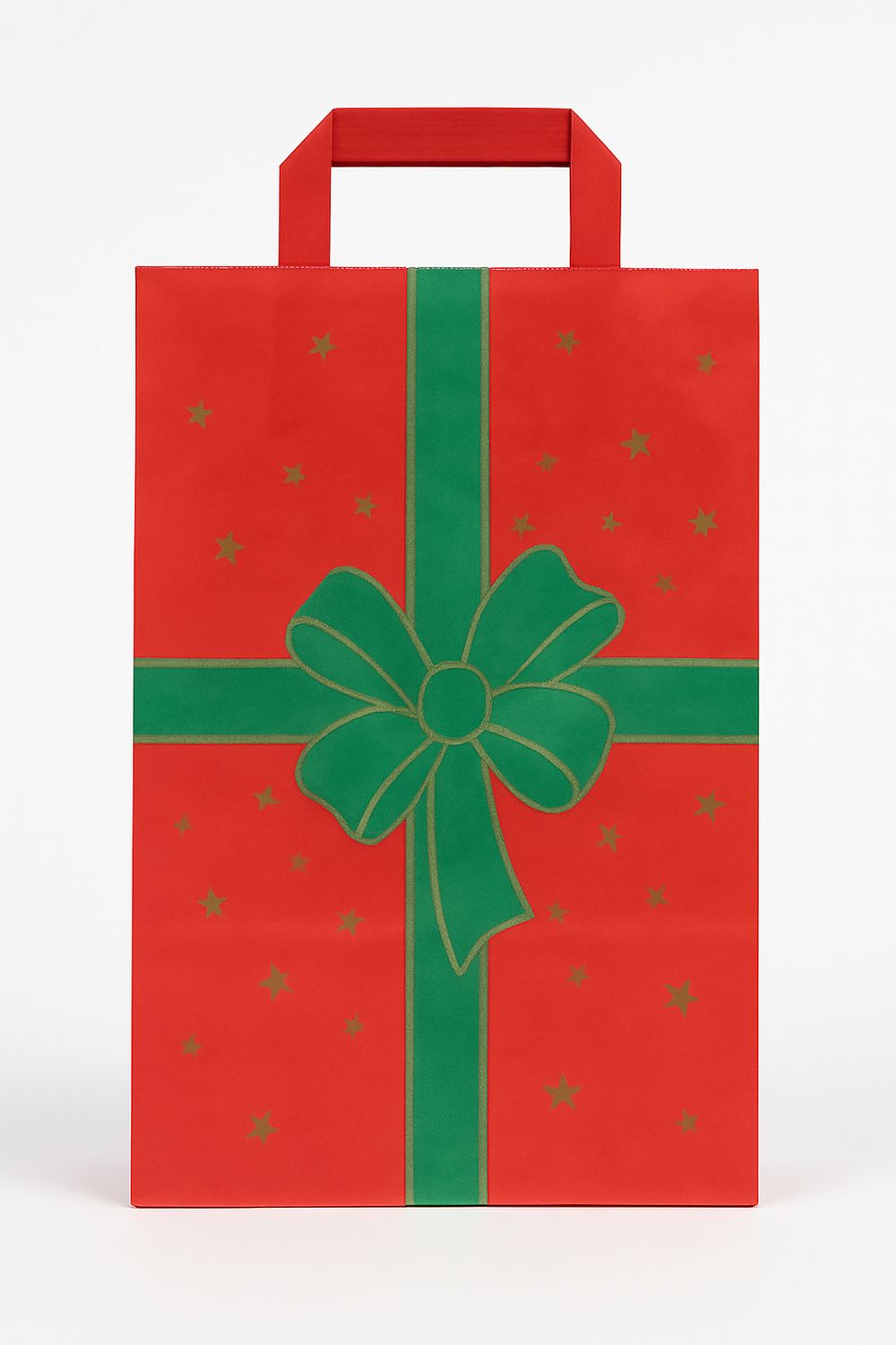 🎄 Weihnachtliche Geschenktasche mit Schleife