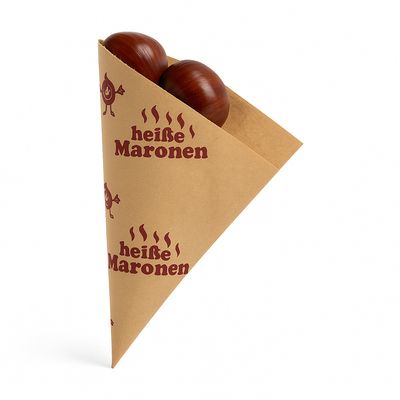 🌰 Maroni Spitztüten aus Papier praktisch umweltfreundlich 125g 🌰