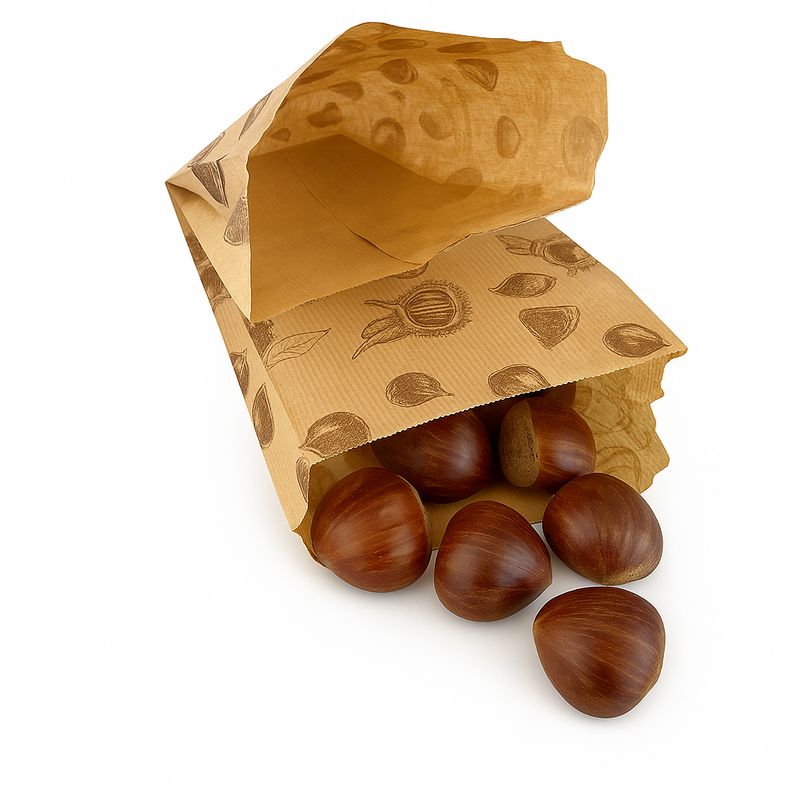 🌰 Maroni-Tüten mit Doppelfach aus Papier praktisch und umweltfreundlich 🌿