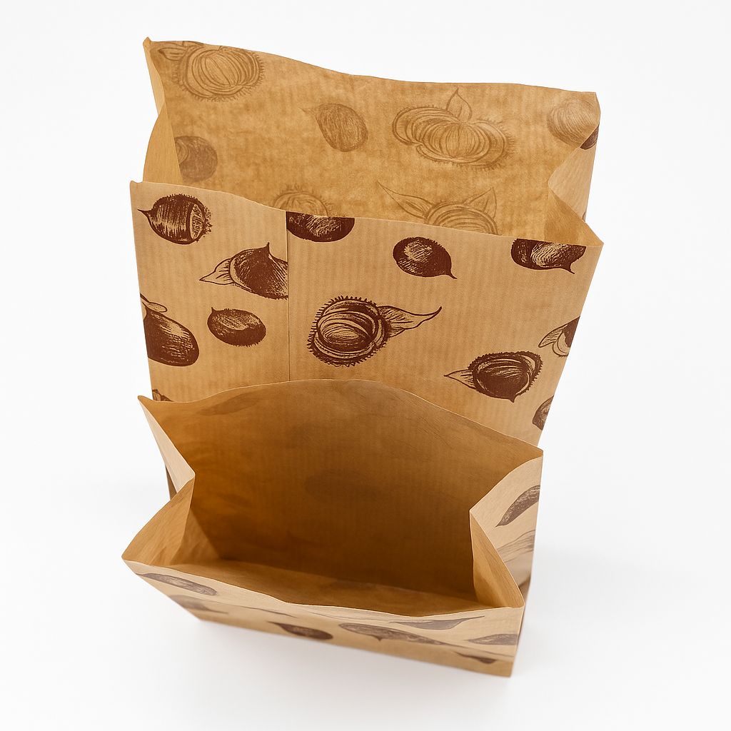 🌰 Maroni-Tüten mit Doppelfach aus Papier praktisch und umweltfreundlich 🌿