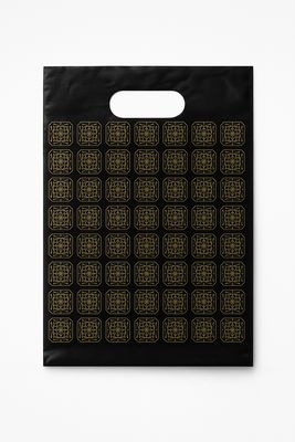 Tragetasche Braun/Gold Ornament