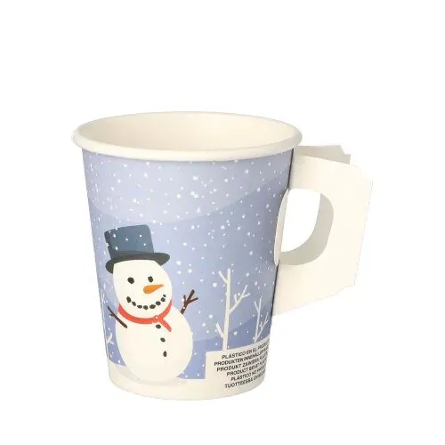 Pappbecher „To Go“ 0,2 l Ø 8 cm – Snowtime (FSC®)