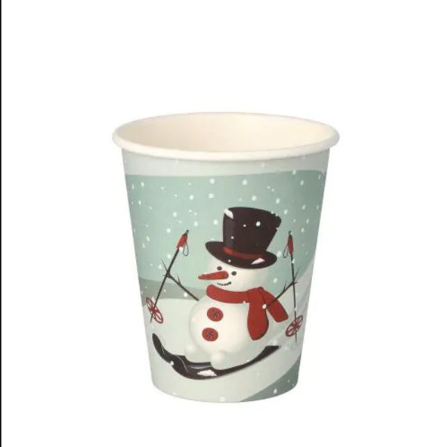 Pappbecher „To Go“ 0,2 l Ø 8 cm – Snowtime (FSC®)