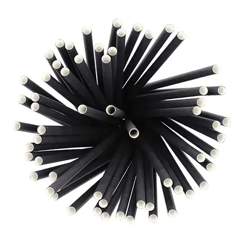 Shake-Halme aus Papier Ø 8 mm · 25 cm – schwarz
