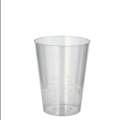 Plastikbecher (PS) 0,2 l Ø 7,5 cm · 9,7 cm glasklar