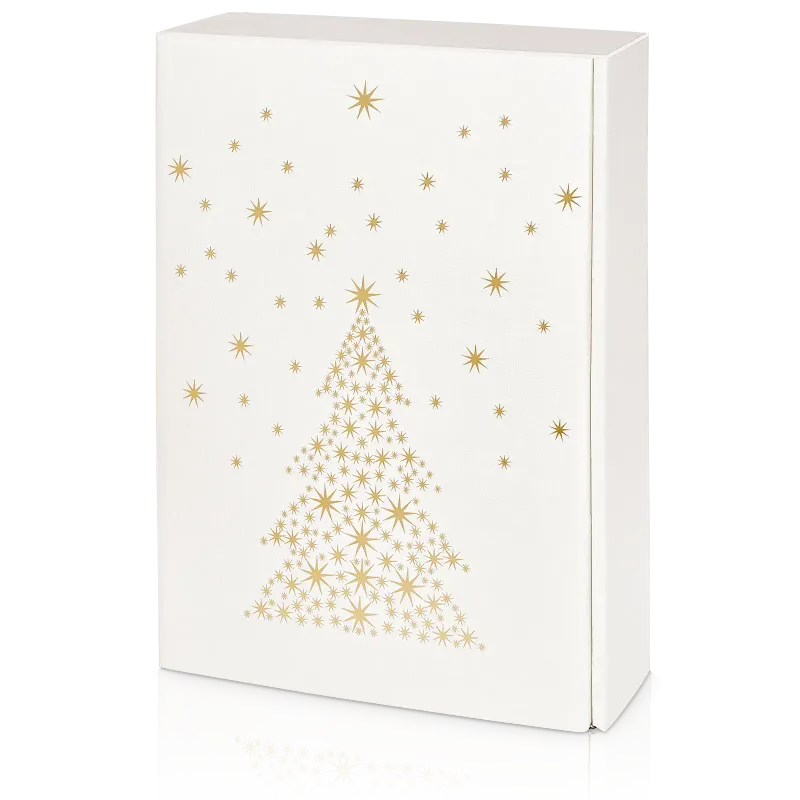 Präsentkarton Seta Bianco Sternenbaum  3er