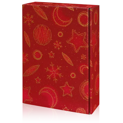 Präsentkarton Christmas Rot 3er Präsentkarton Christmas Rot 3er
