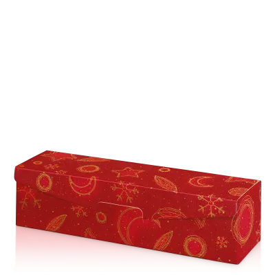 Präsentkarton Christmas Rot 1er Präsentkarton Christmas Rot 1er