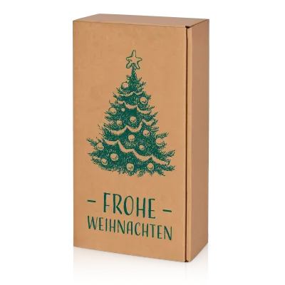 Präsentkarton Natura Frohe Weihnachten 2er