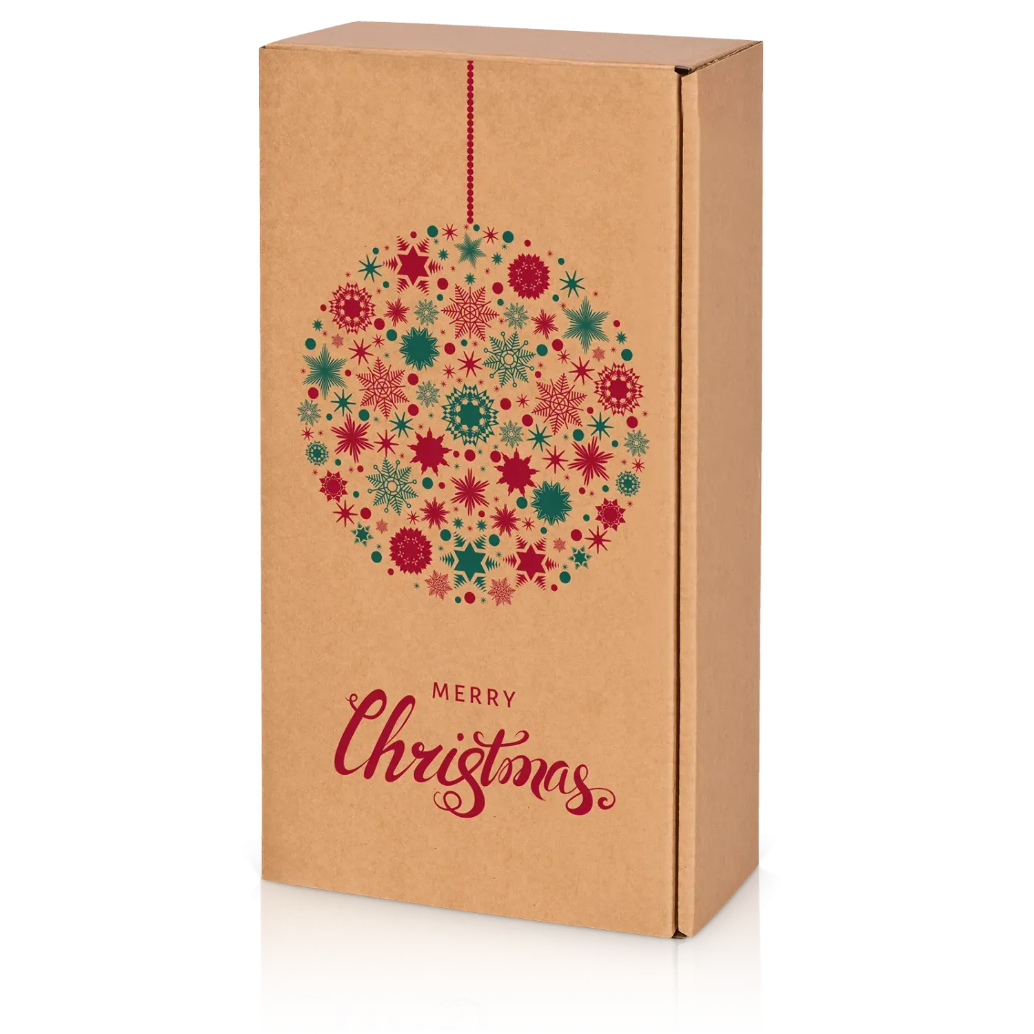 Präsentkarton Natura Weihnachtskugel 2er