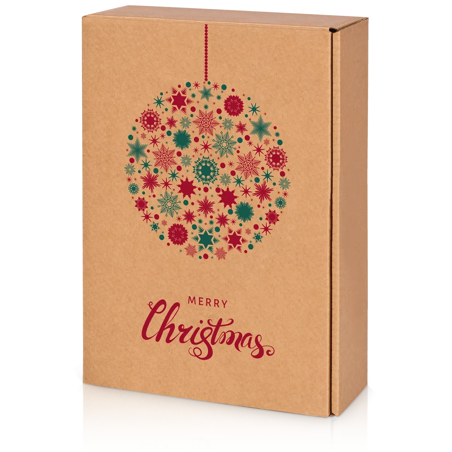 Präsentkarton Natura Weihnachtskugel 3er