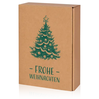 Präsentkarton Natura Frohe Weihnachten 3er