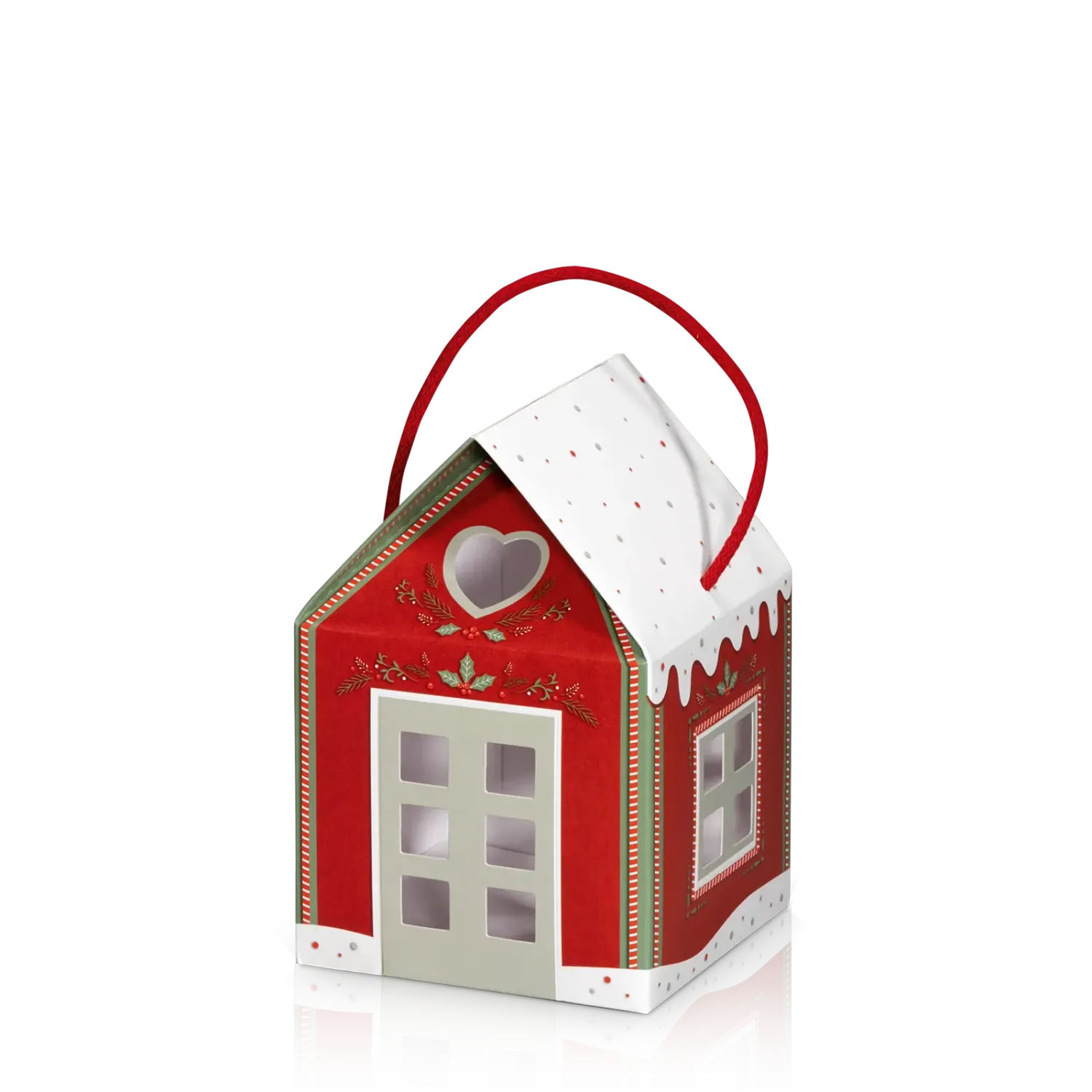 Geschenkbox Häuschen Rot klein