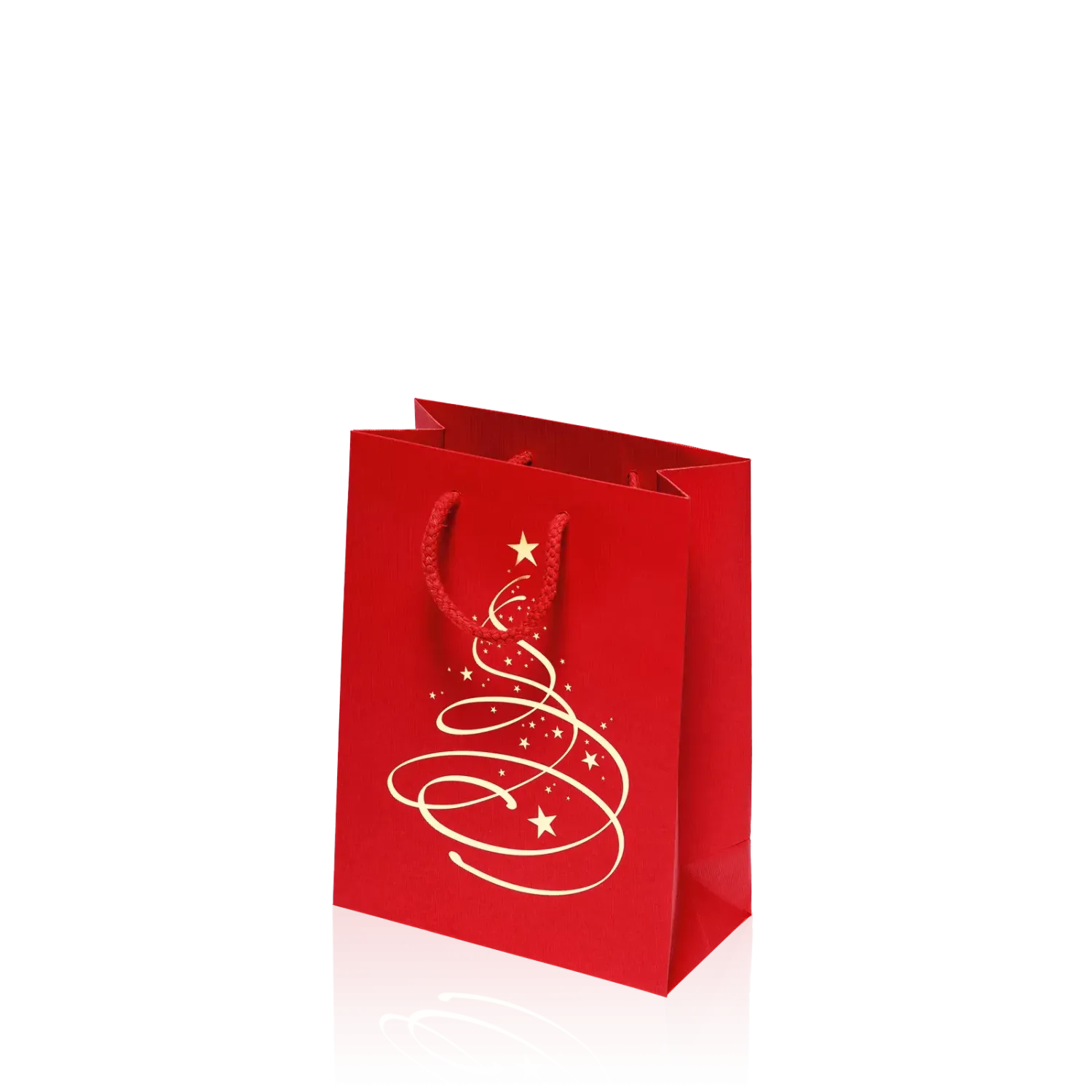 Tragetasche Linea Christbaum Rot -S-
