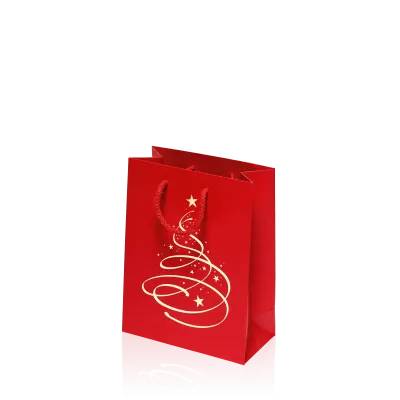 Tragetasche Linea Christbaum Rot -S-